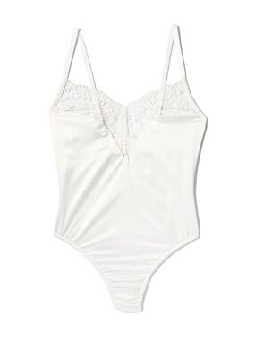 NWT Hanky Panky I Do Lace Teddy Bodysuit White Size S Bridal